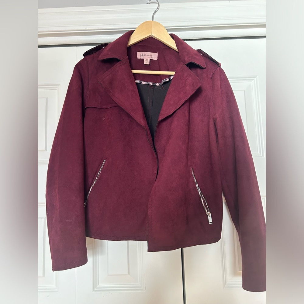 Faux leather jacket